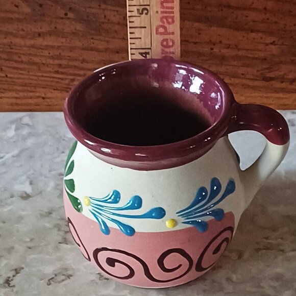 Handmade Cup Mug Ceramic Red Clay - Dominican Republic 3" H - Picture 5 of 6